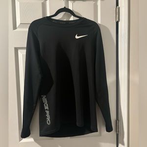 NIKE PRO BLACK LONGSLEVE SLIM FIT
